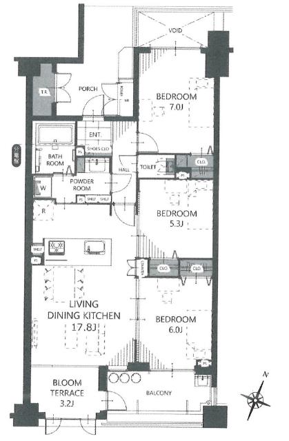 間取り図です。