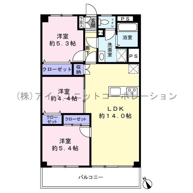 間取り図です。