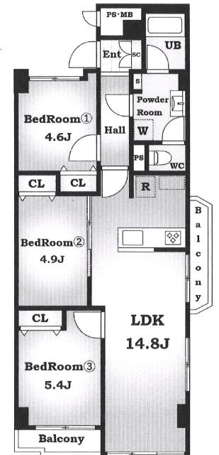 間取り図です。