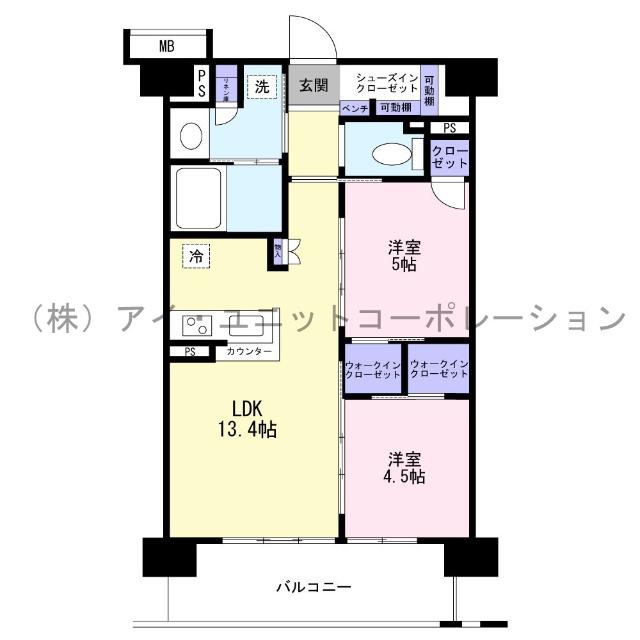 デュオセーヌ船橋高根台 間取り図画像