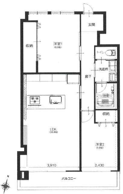 間取り図です。