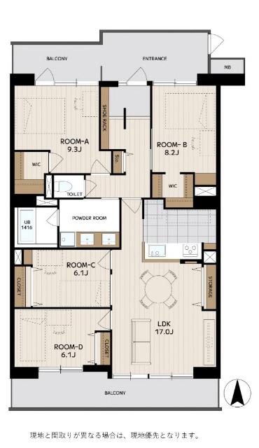 間取り図です。