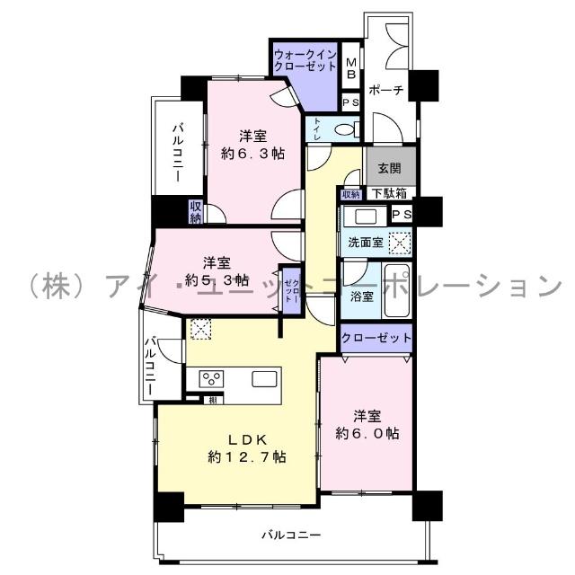 レクセルマンション南行徳 間取り図画像