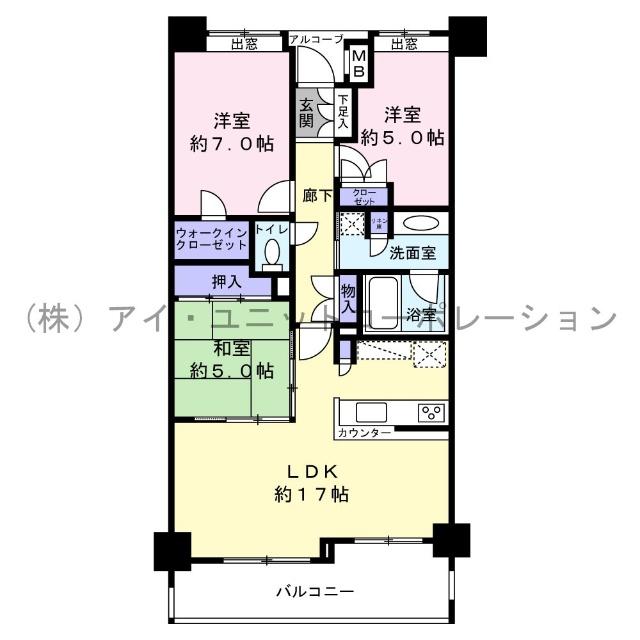 プライヴェル東中山 間取り図画像