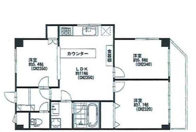 クレール市川 間取り図画像