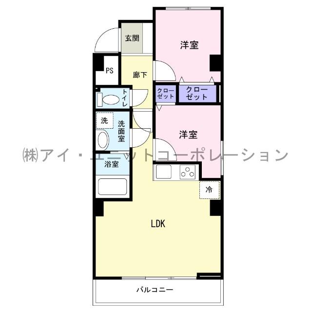 ネオコーポ行徳 間取り図画像