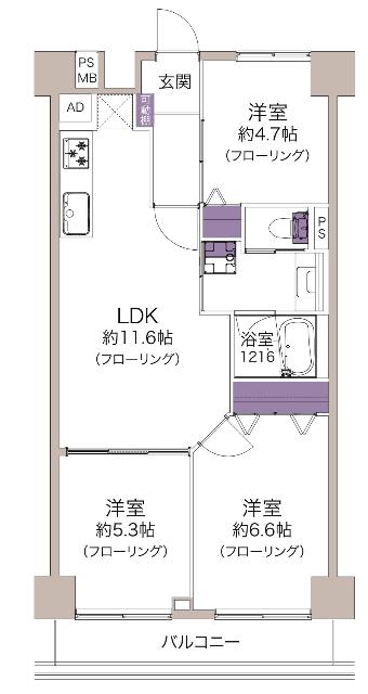 間取り図です。