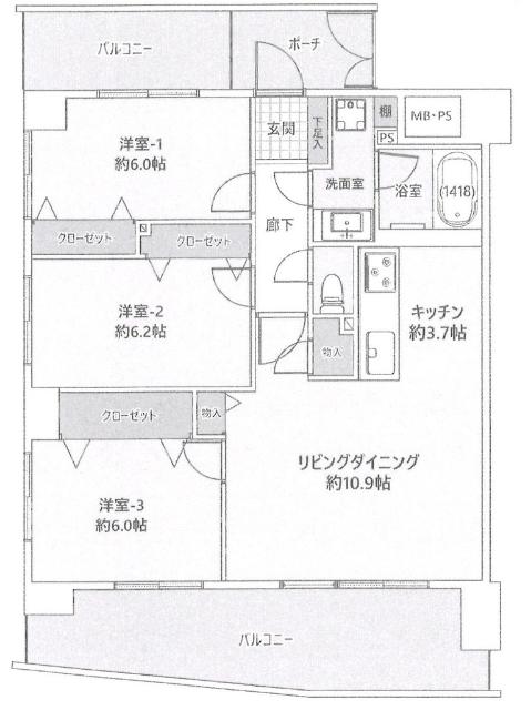 間取図です。