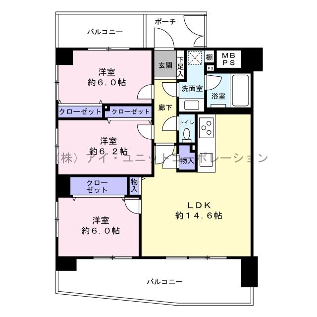 ライオンズマンション市川広尾 間取り図画像