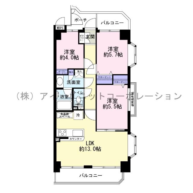 クリオ南行徳弐番館 間取り図画像