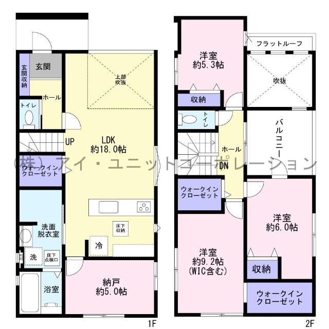 船橋市三山7丁目　新築戸建 間取り図画像