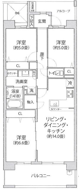 間取図です。