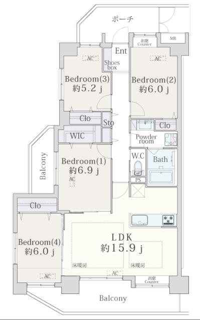 間取り図です。