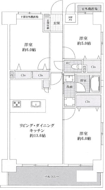 間取図です。