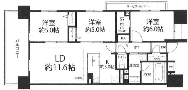 間取図です。