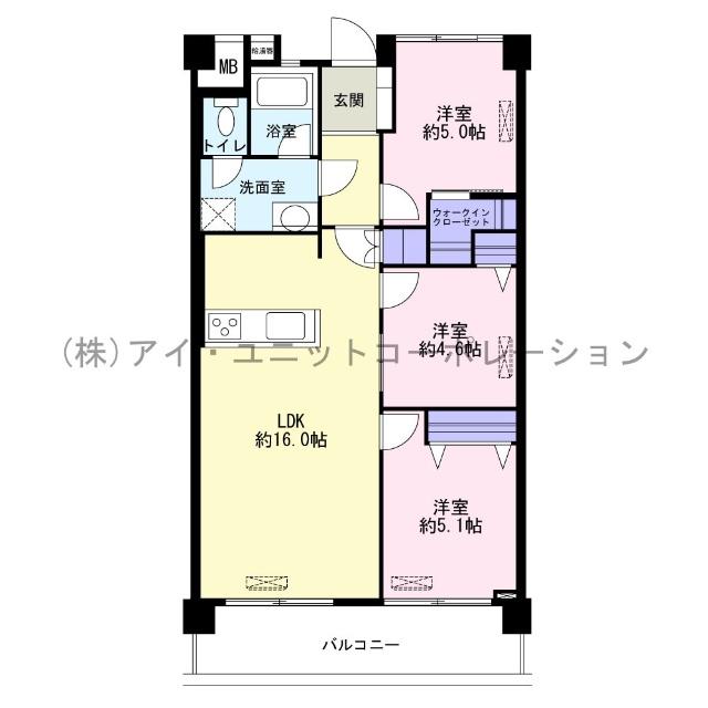 なぎさニュータウン　７号棟 間取り図画像