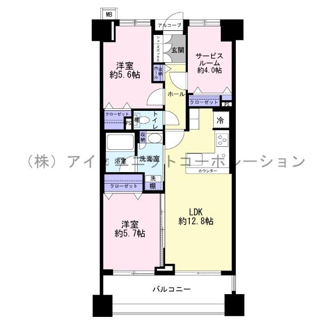 サーパス津田沼 間取り図画像