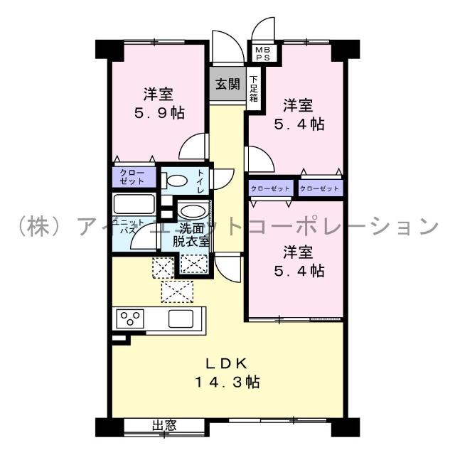 ファミール松戸グランデージⅡ 間取り図画像