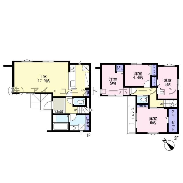 習志野市藤崎３丁目　新築戸建 間取り図画像