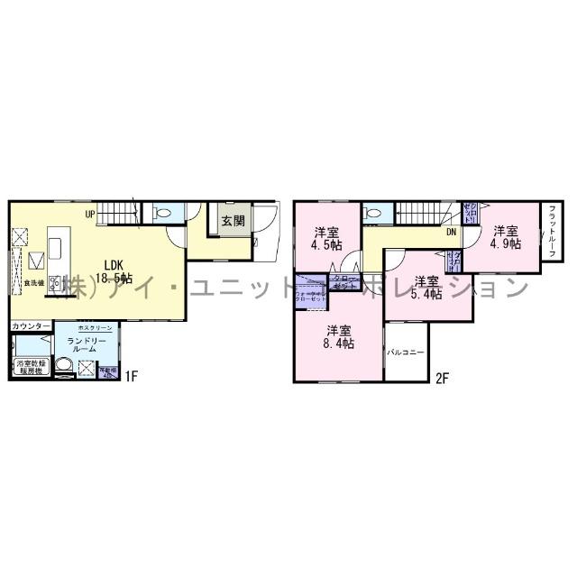 市川市原木２丁目　新築戸建 間取り図画像