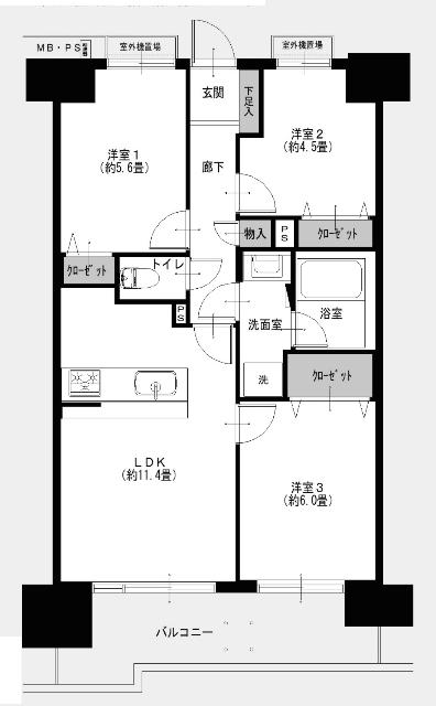 間取り図です。