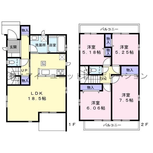 江戸川区春江町3丁目　新築戸建 間取り図画像