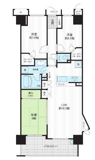 間取り図です。