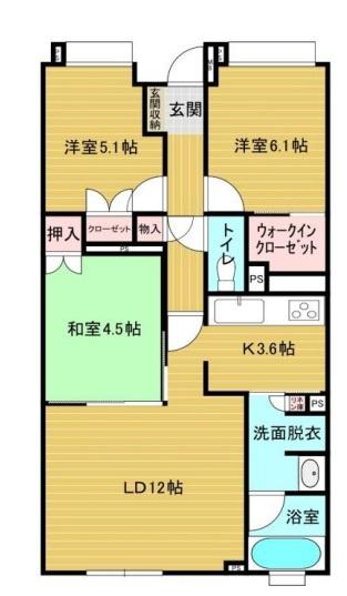 レアシス津田沼前原の丘 間取り図画像