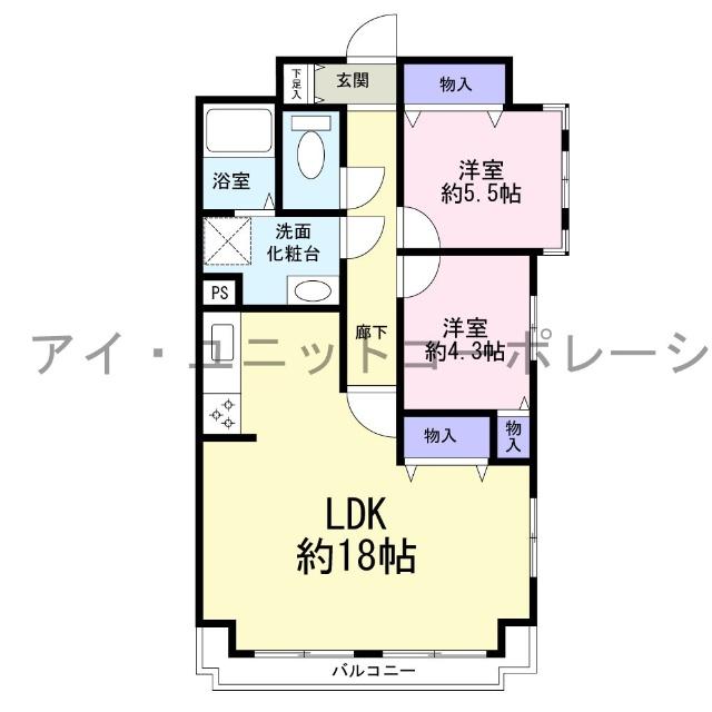 ダイアパレス津田沼Ⅱ 間取り図画像