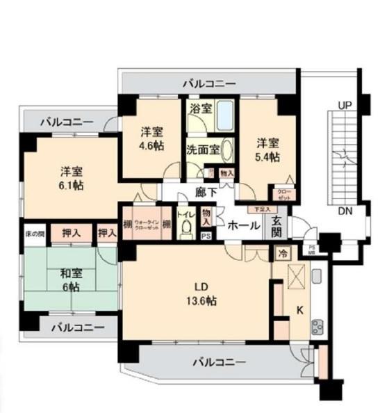 船橋ビレジ 間取り図画像