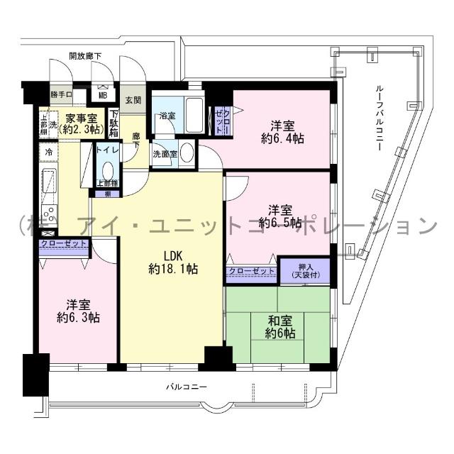 バームハイツ西船橋 間取り図画像