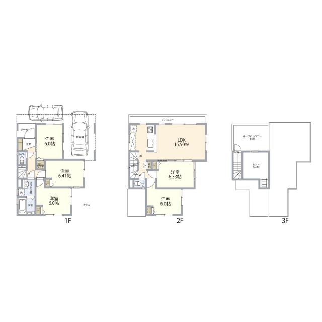 江戸川区谷河内2丁目　中古戸建 間取り図画像