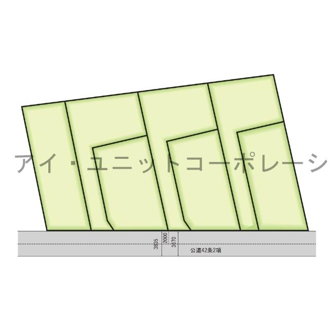 船橋市三山6丁目　土地 区画図