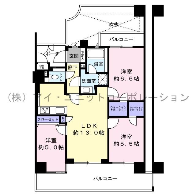 ライオンズプラザ本八幡 間取り図画像