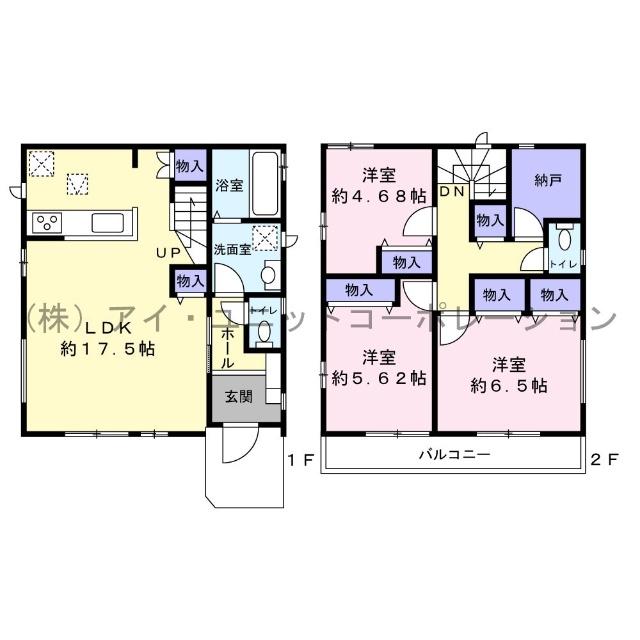 市川市宮久保1丁目　新築 間取り図画像