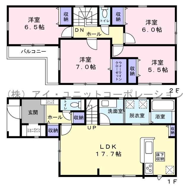 江戸川区南小岩5丁目　新築戸建 間取り図画像
