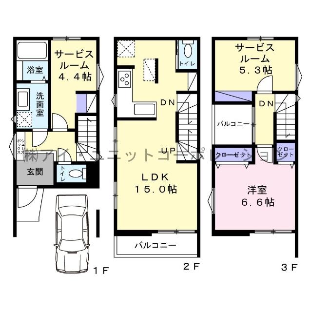 市川市広尾1丁目　新築戸建 間取り図画像