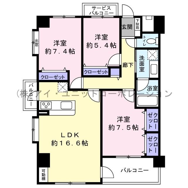エクセレント船堀 間取り図画像
