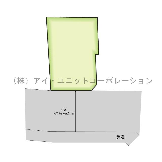 船橋市夏見6丁目　土地 区画図