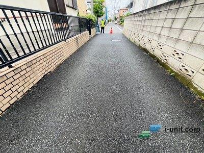 前面道路です。