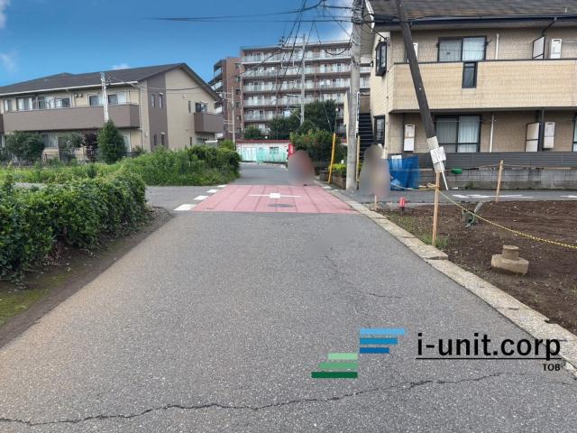 船橋市行田1丁目 土地 前面道路含む現地写真