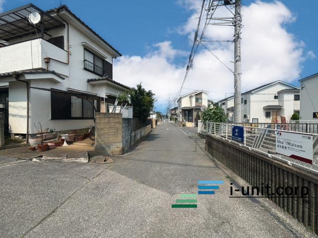 白井市冨士 新築戸建 前面道路含む現地写真