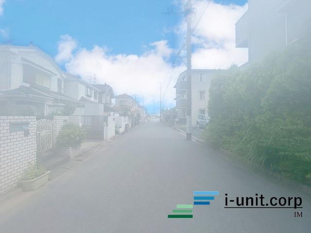 市川市原木３丁目　新築戸建 前面道路含む現地写真