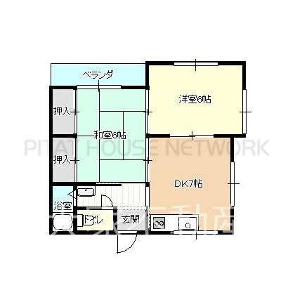 ハイツ上田 間取り図写真 間取図(平面図)