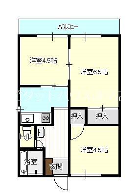 シティハイム阿部（201） 間取り図画像