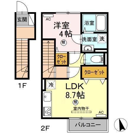 ウィットＰＳＩ（202） 間取り図画像