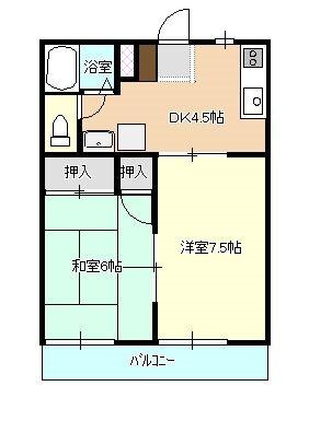 ヴィラコート西岡I（201） 間取り図画像