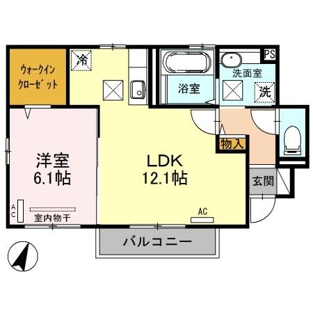 ルミエールテラス大村（101） 間取り図画像