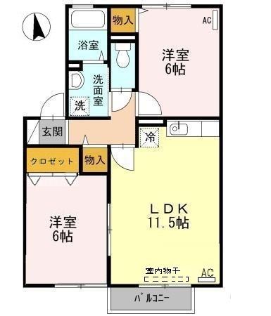 グレース久原（103） 間取り図画像