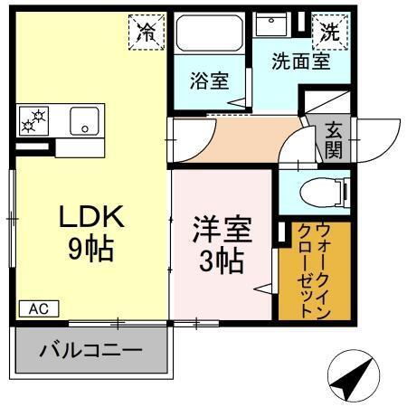 エトワール久原（201） 間取り図画像